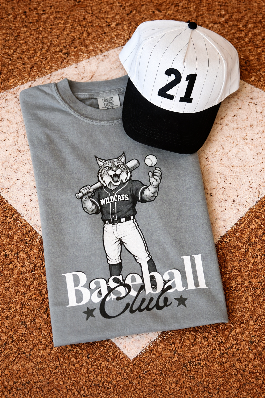 Baseball Club & Softball Club Mascot Tees (60 Mascots Available)