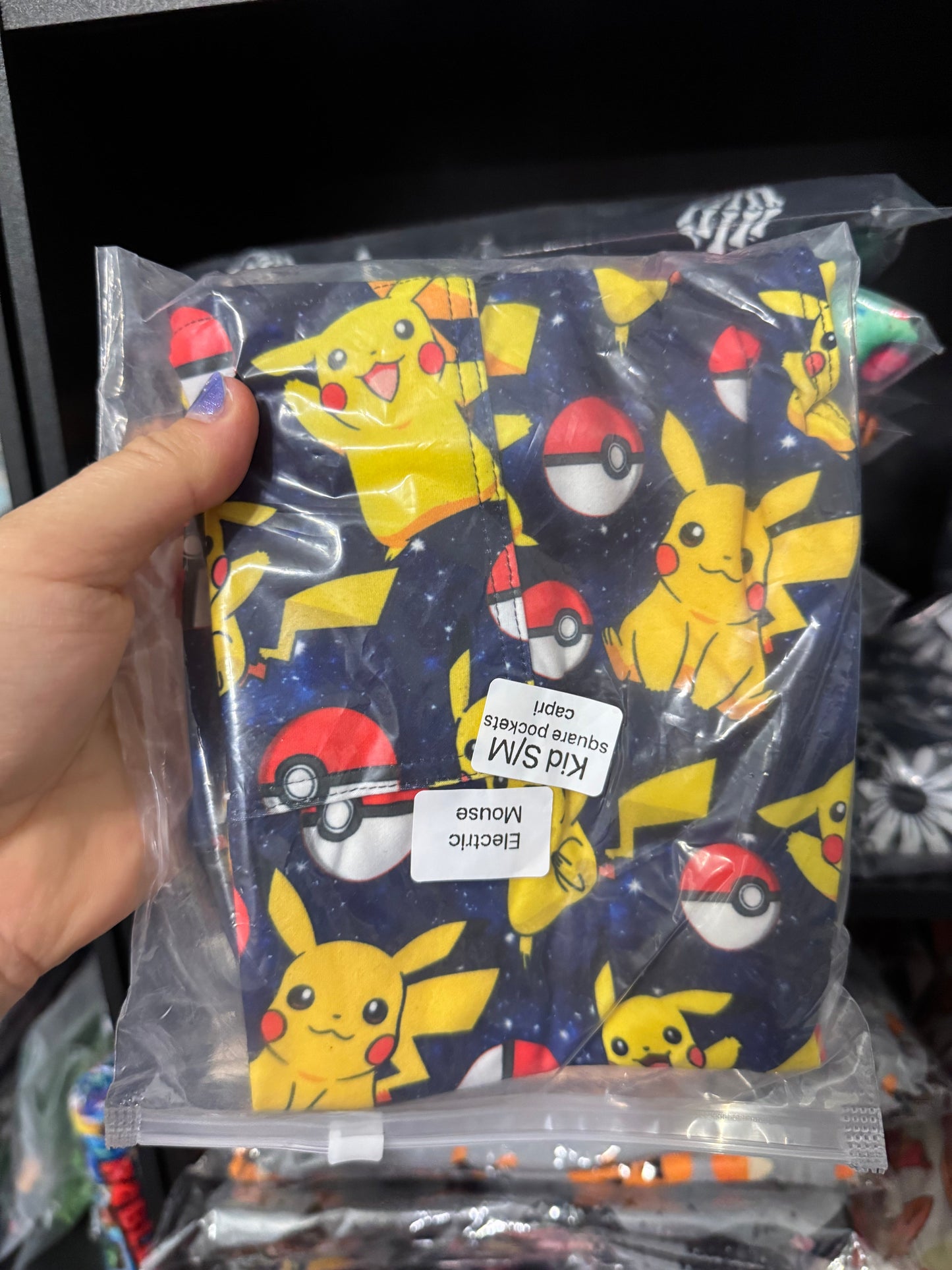 Ready To Ship - Electric Mouse Capris Square Pockets