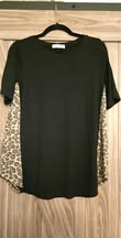 Black & Cheetah Block Top - Sm - The InvenTORI Nook
