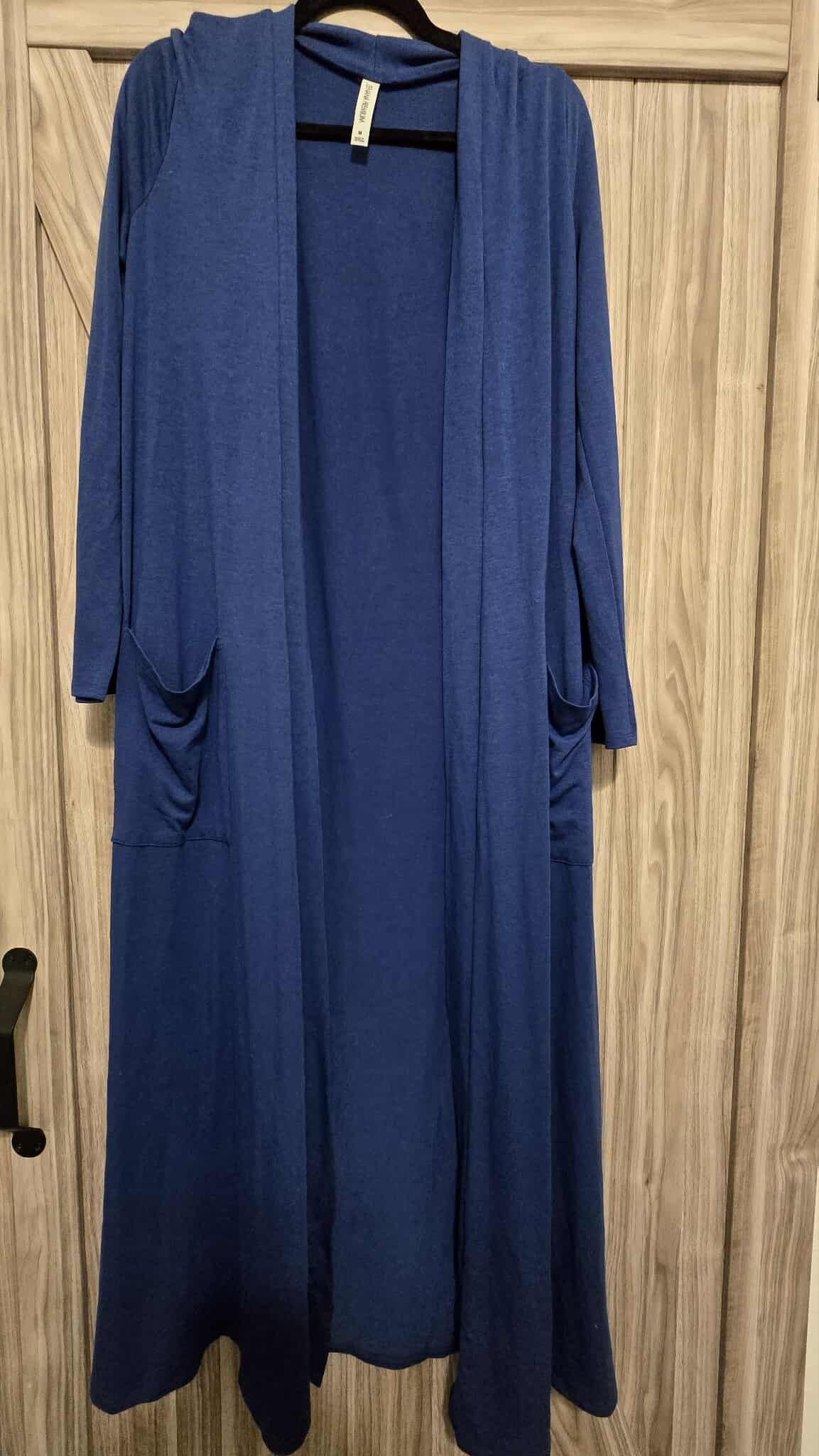 Zenana Long Cardigan Royal Blue - M, L, XL