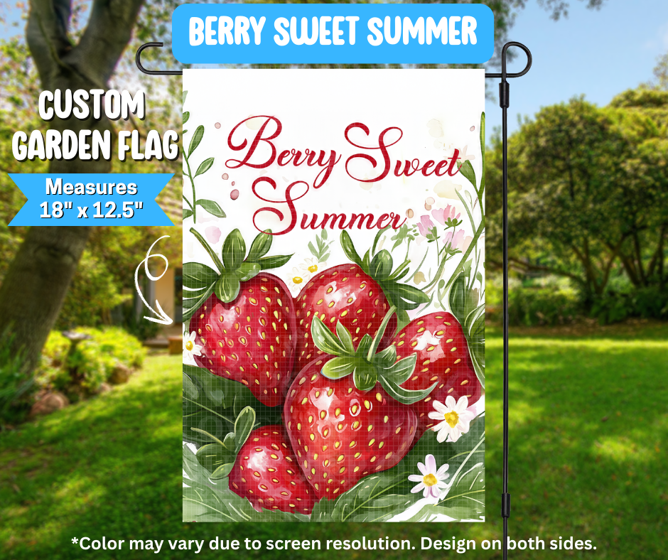 Berry Sweet Summer Garden Flag