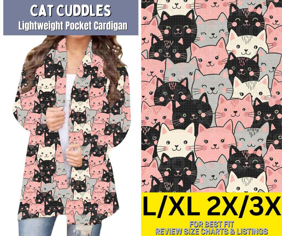 Cat Cuddles Pocket Cardigan