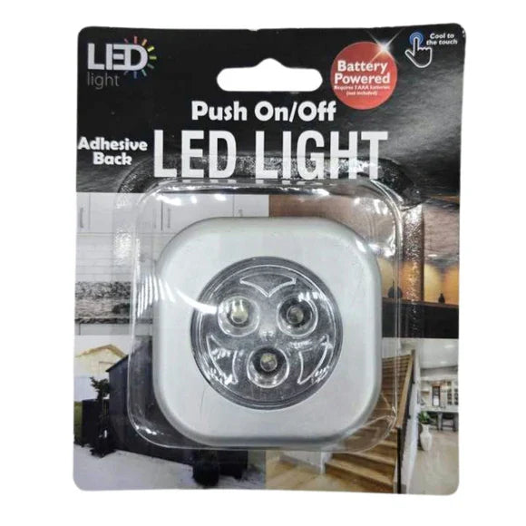 SQUARE LED PUSH NIGHT LIGHT
