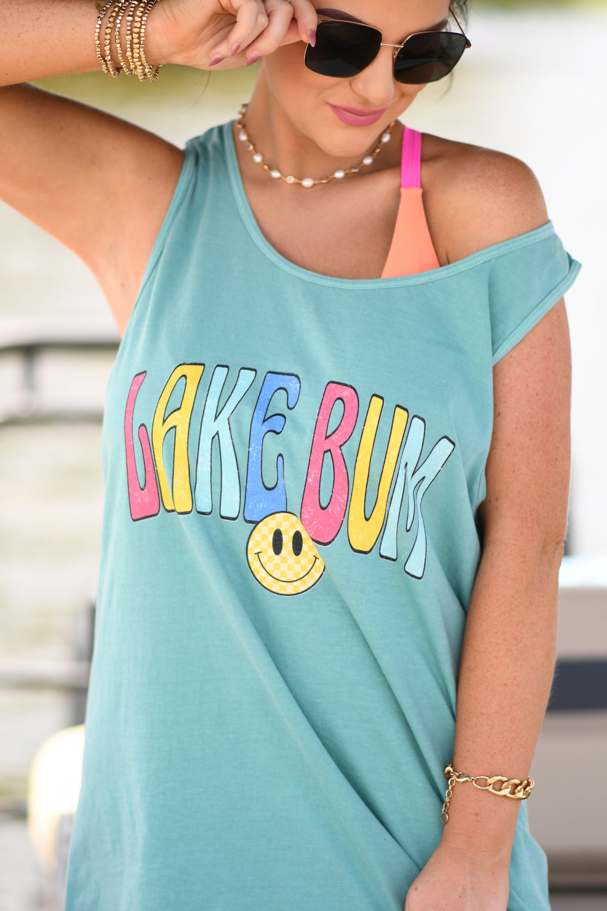 Lake Bum Smiley Tank/Tee
