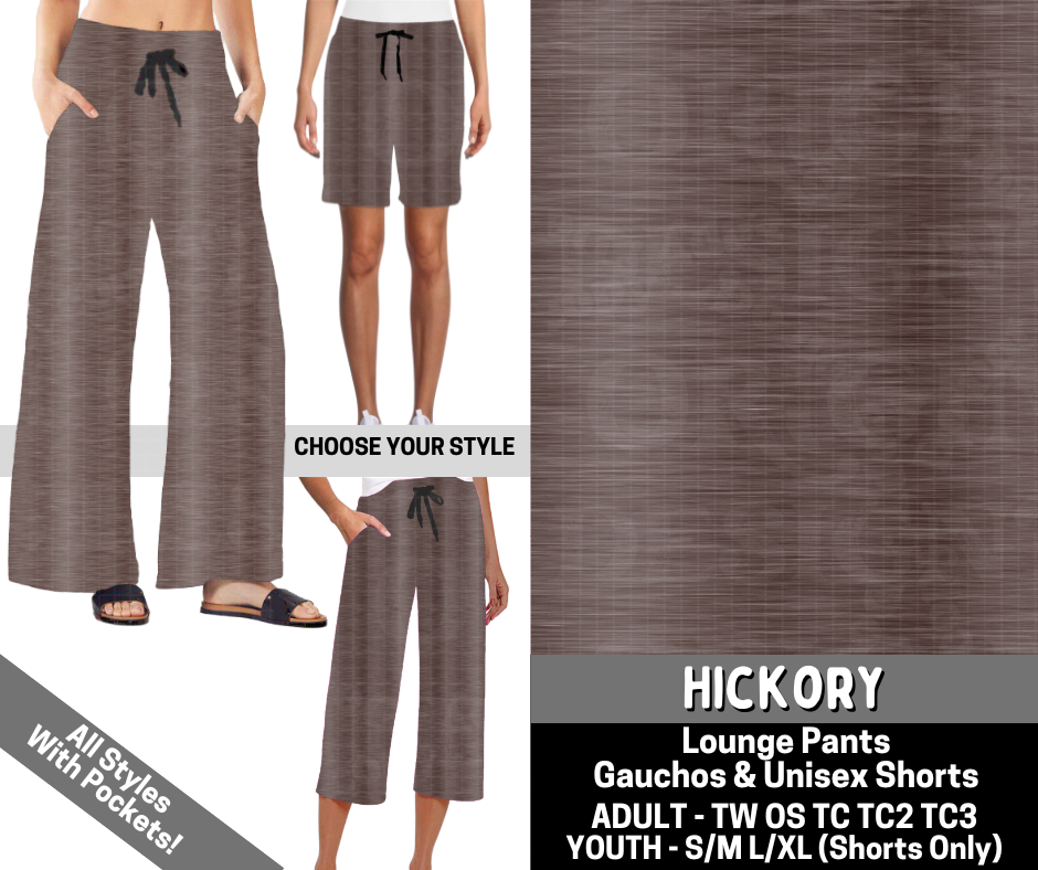 Preorder! Closes 6/15. ETA Sept. Hickory Combo Lounge Lengths