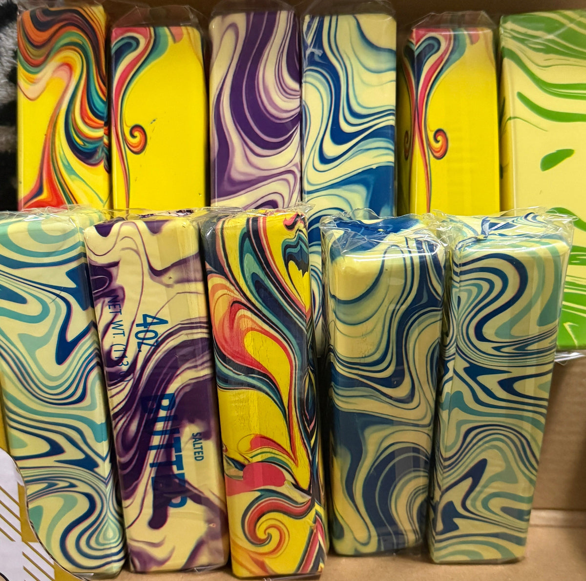 MARBLED SWIRLY COLOR BUTTER SQUISHY - STRETCHY, TWISTABLE AND FUN