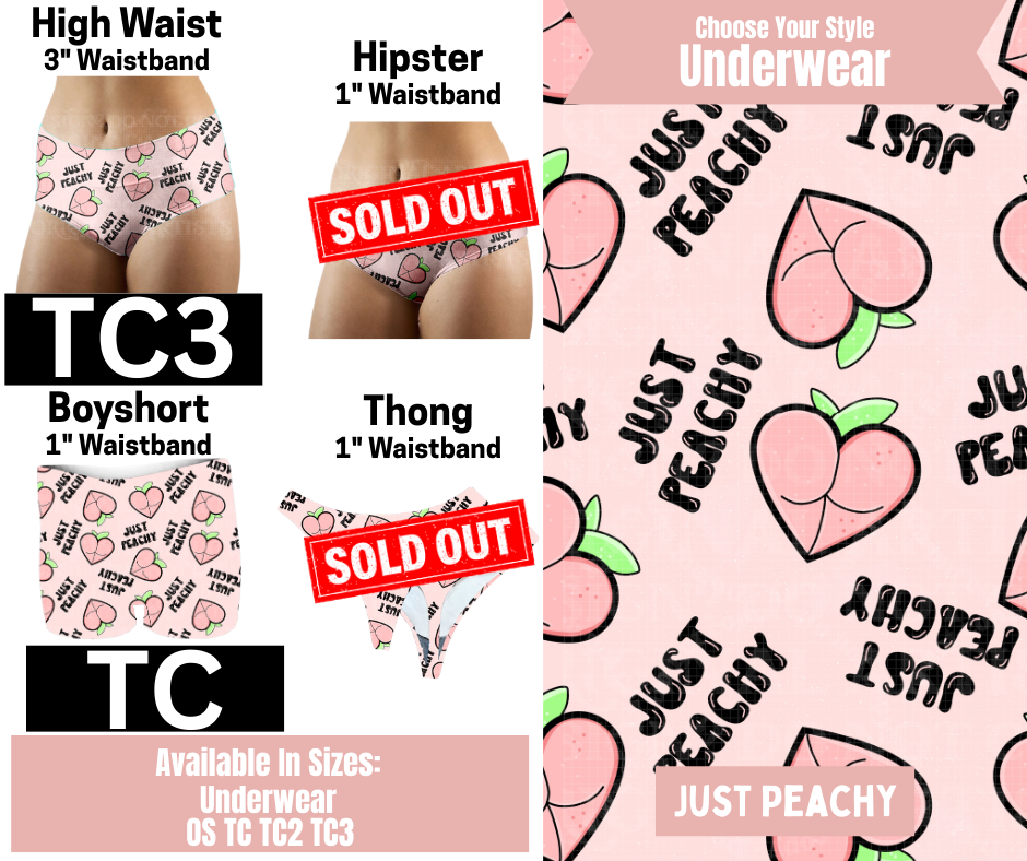 Just Peachy High Waist, Boyshort Underwear