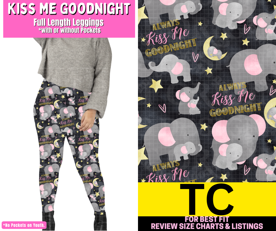 Kiss Me Goodnight Full Length Leggings w/ Pockets