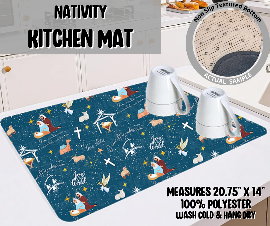 Nativity Kitchen Mat
