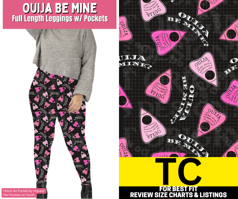 Ouija Be Mine Full Length Leggings w/ Pockets