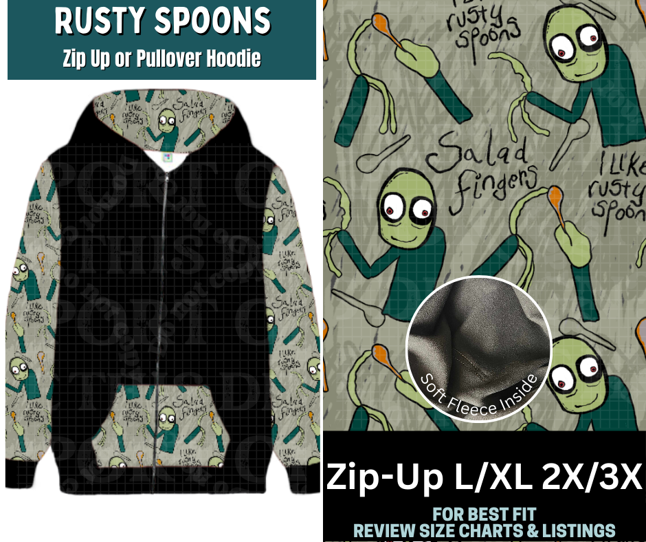 Rusty Spoons Zip-Up Hoodie