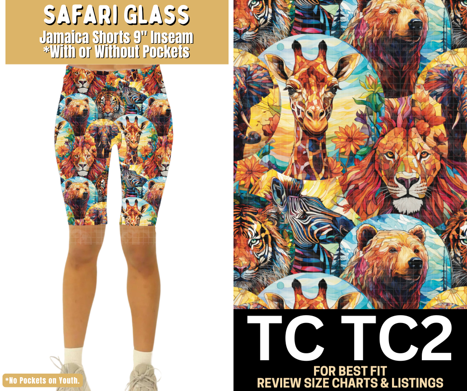 Safari Glass Jamaica Shorts w/ Pockets