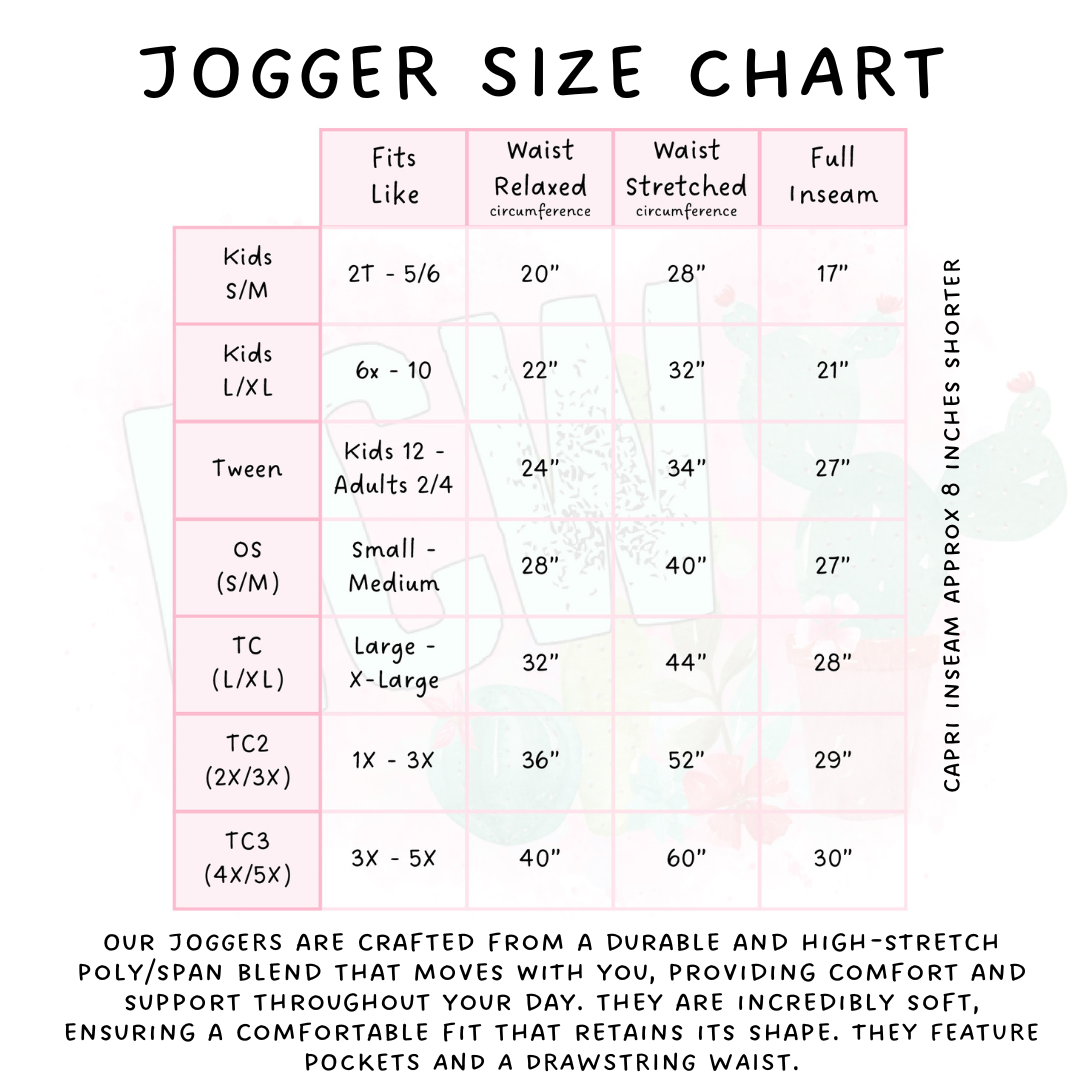 Ready To Ship - Boo Book Capri Length Joggers - TC2