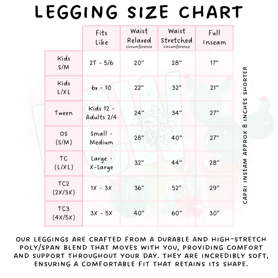 Ready To Ship - Besties Full Length Leggings - Square Pocket TC2