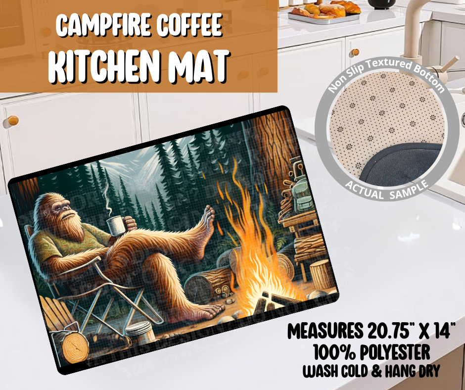 Preorder! Closes 6/8. ETA Sept. Campfire Coffee Kitchen Mat