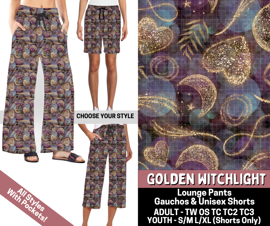 Preorder! Closes 6/11. ETA Sept. Golden Witchlight Combo Lounge Lengths