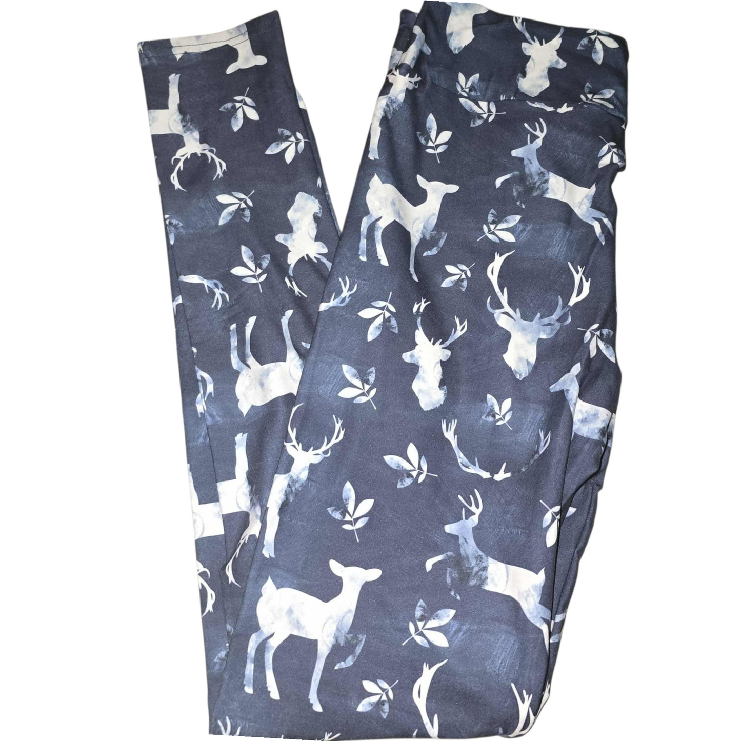 Navy Deer Legging Plus Size (TC)