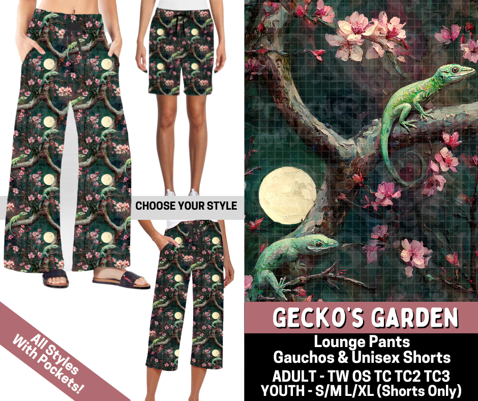 Preorder! Closes 6/11. ETA Sept. Gecko's Garden Combo Lounge Lengths