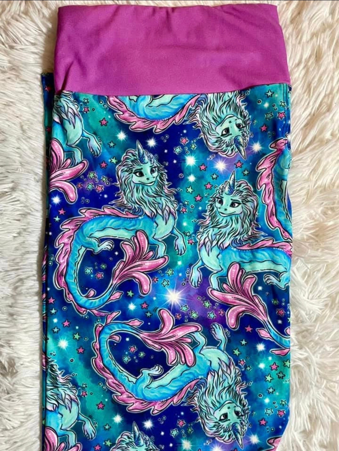 Dragon Sparkle Leggings Kids S/M - The InvenTORI Nook