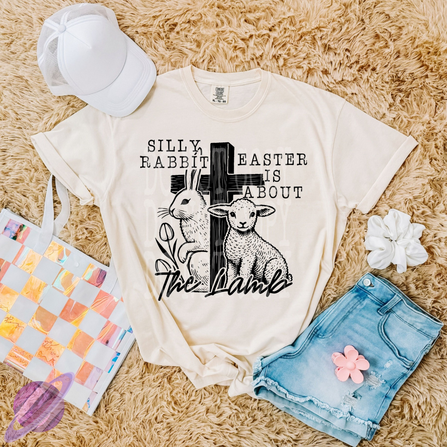 SILLY RABBIT EASTER IS ABOUT THE LAMB TEE