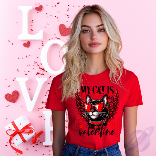 MY CAT IS MY VALENTINE TEE