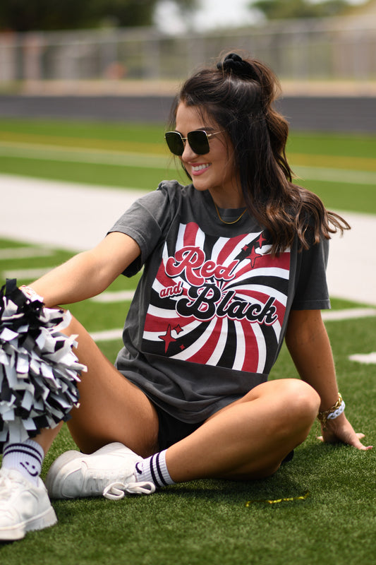 Red and Black Retro Tee