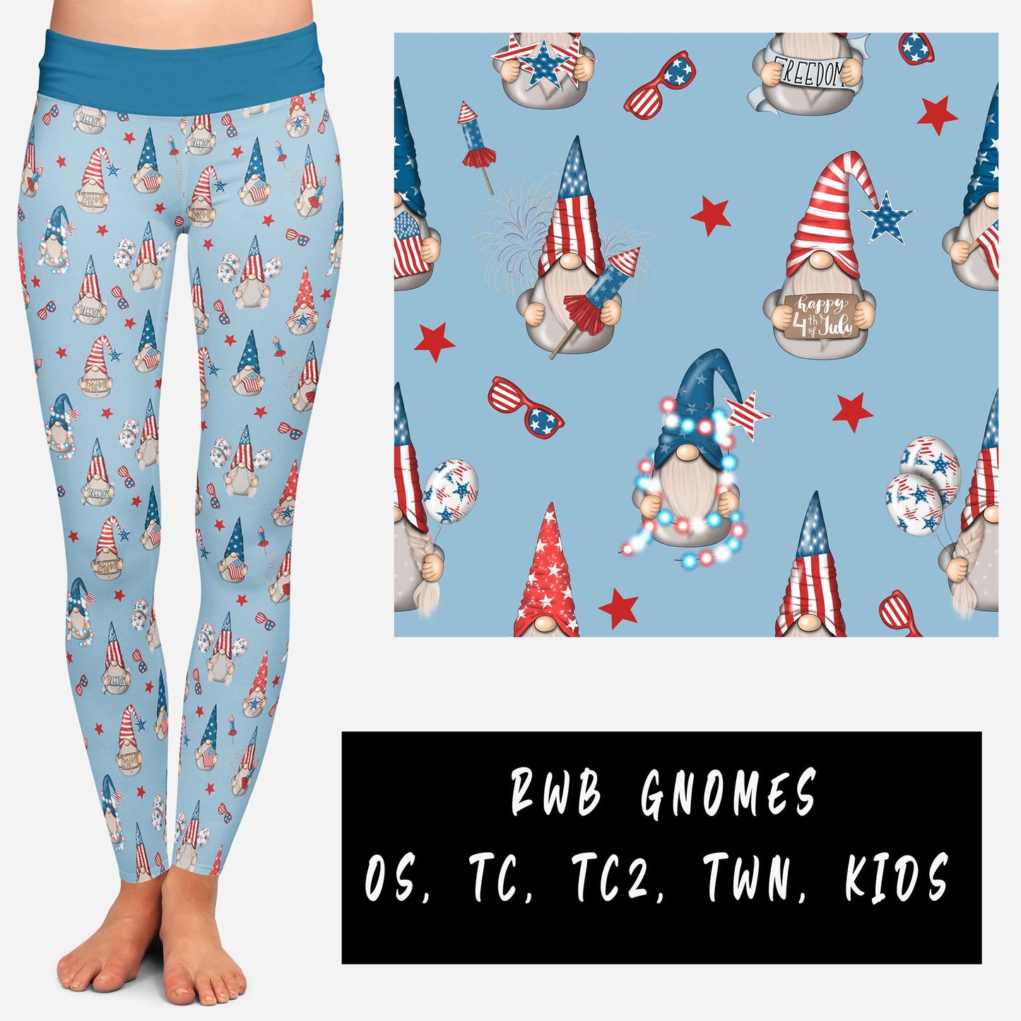 PATRIOTIC RUN-RWB GNOMES