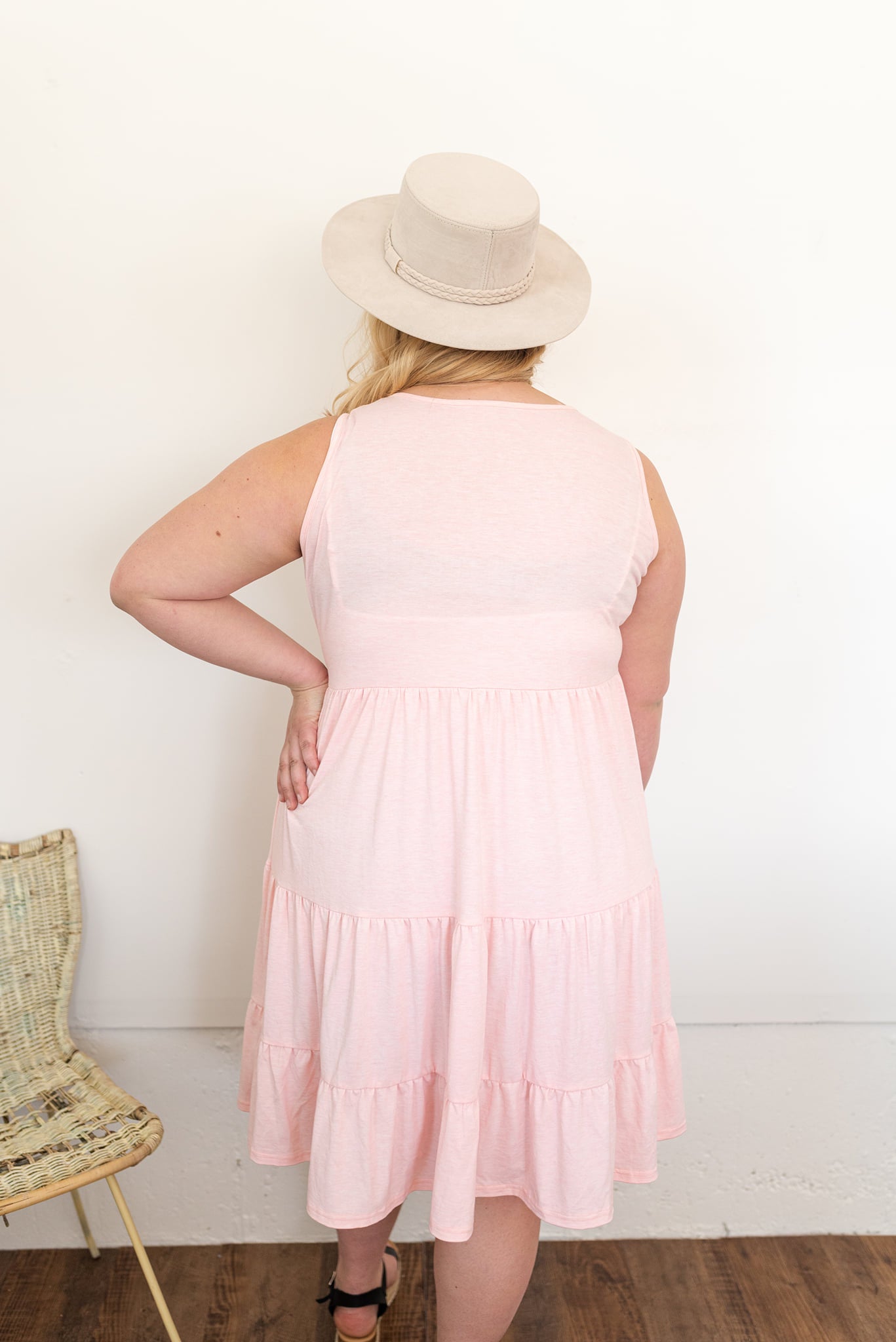 SOLID RUFFLE SUNDRESS