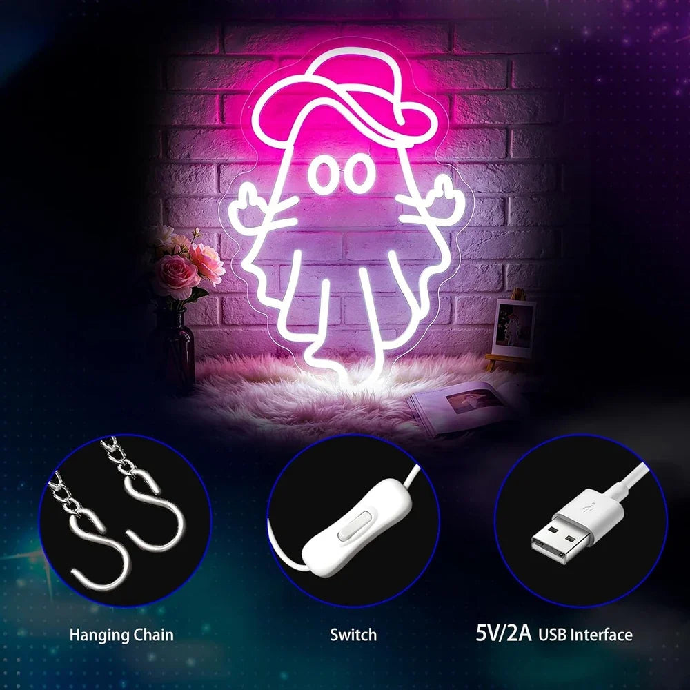 GREAT HALLOWEEN THEMED LED NEON SIGN - TELLING IT LIKE IT IS!