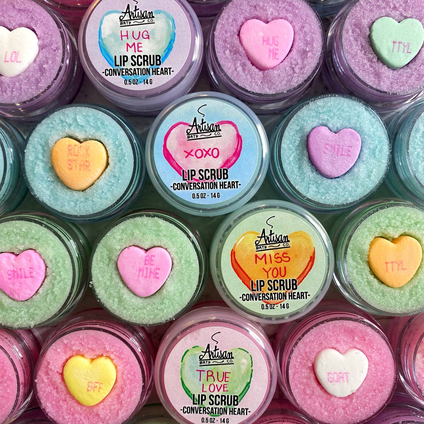 CONVERSATION HEART LIP SCRUB