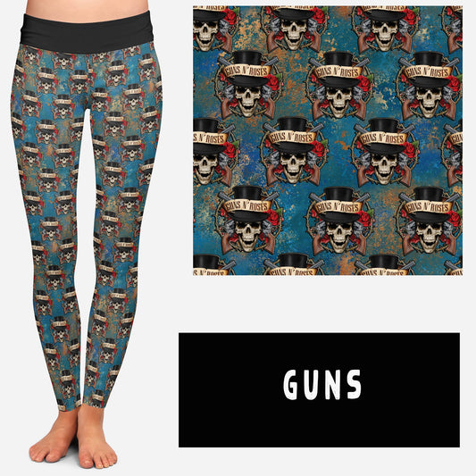 BAND RUN 2- GUNS LEGGINGS/CAPRI/JOGGERS