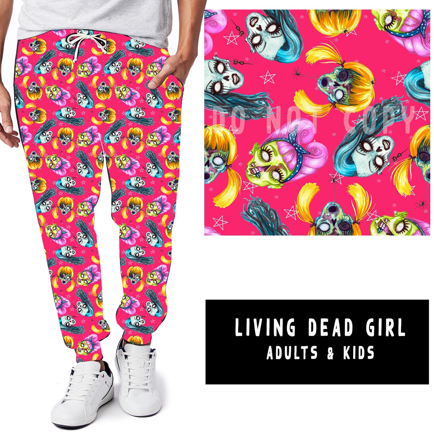 OUTFIT RUN 5-LIVING DEAD GIRL PANEL POCKET LEGGINGS/CAPRI/JOGGERS