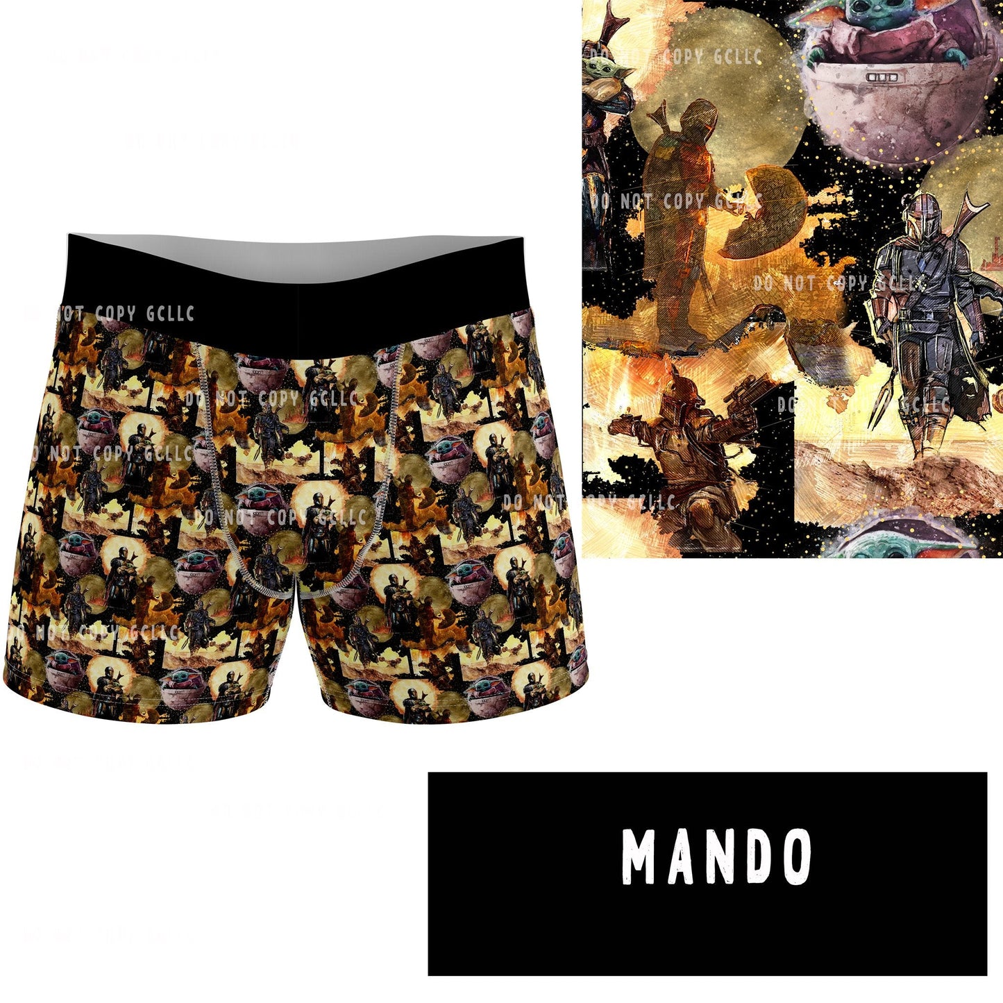 CAMI SETS/UNDERWEAR RUN- MENS BOXER BRIEF- MANDO