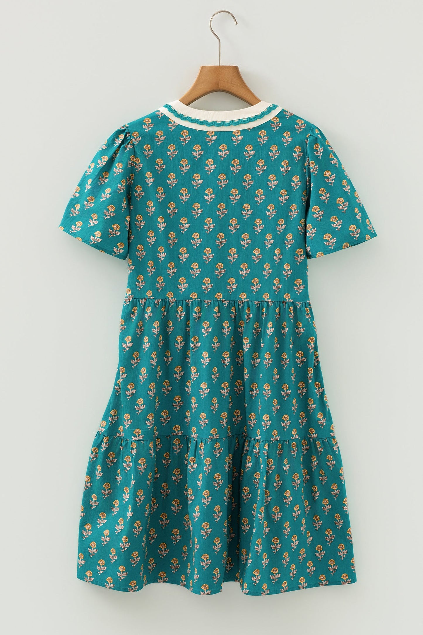 Clover Short Sleeve Floral Dress