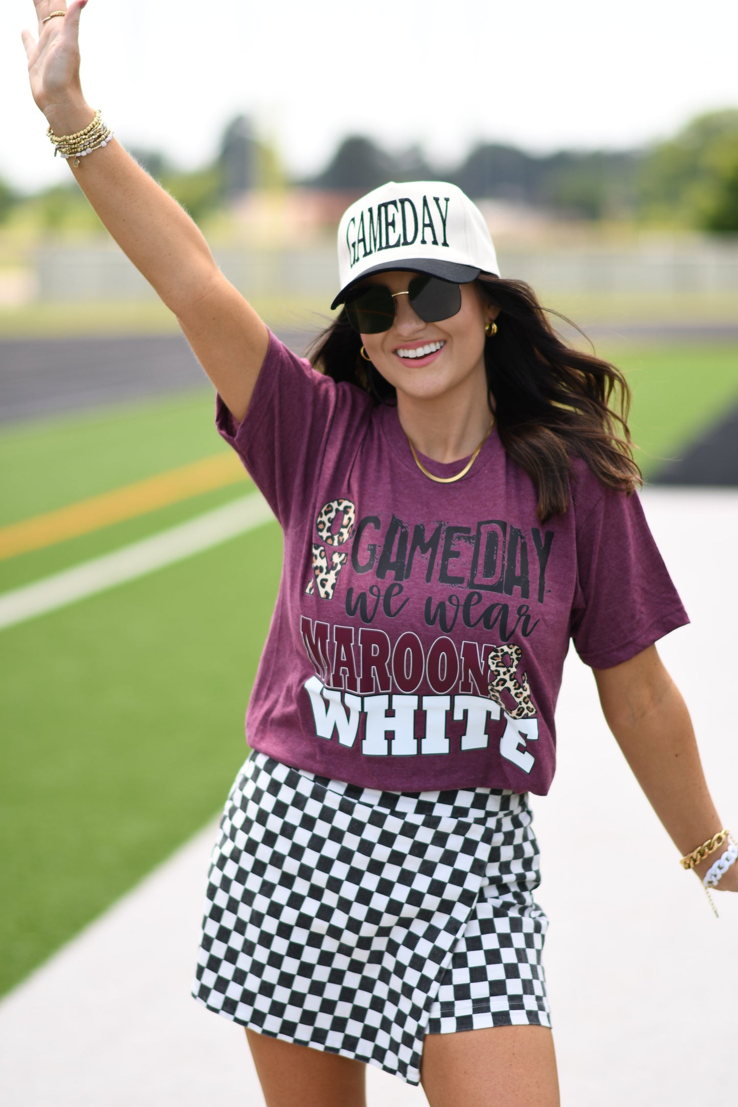 On Game Days We Wear Maroon and White Tee