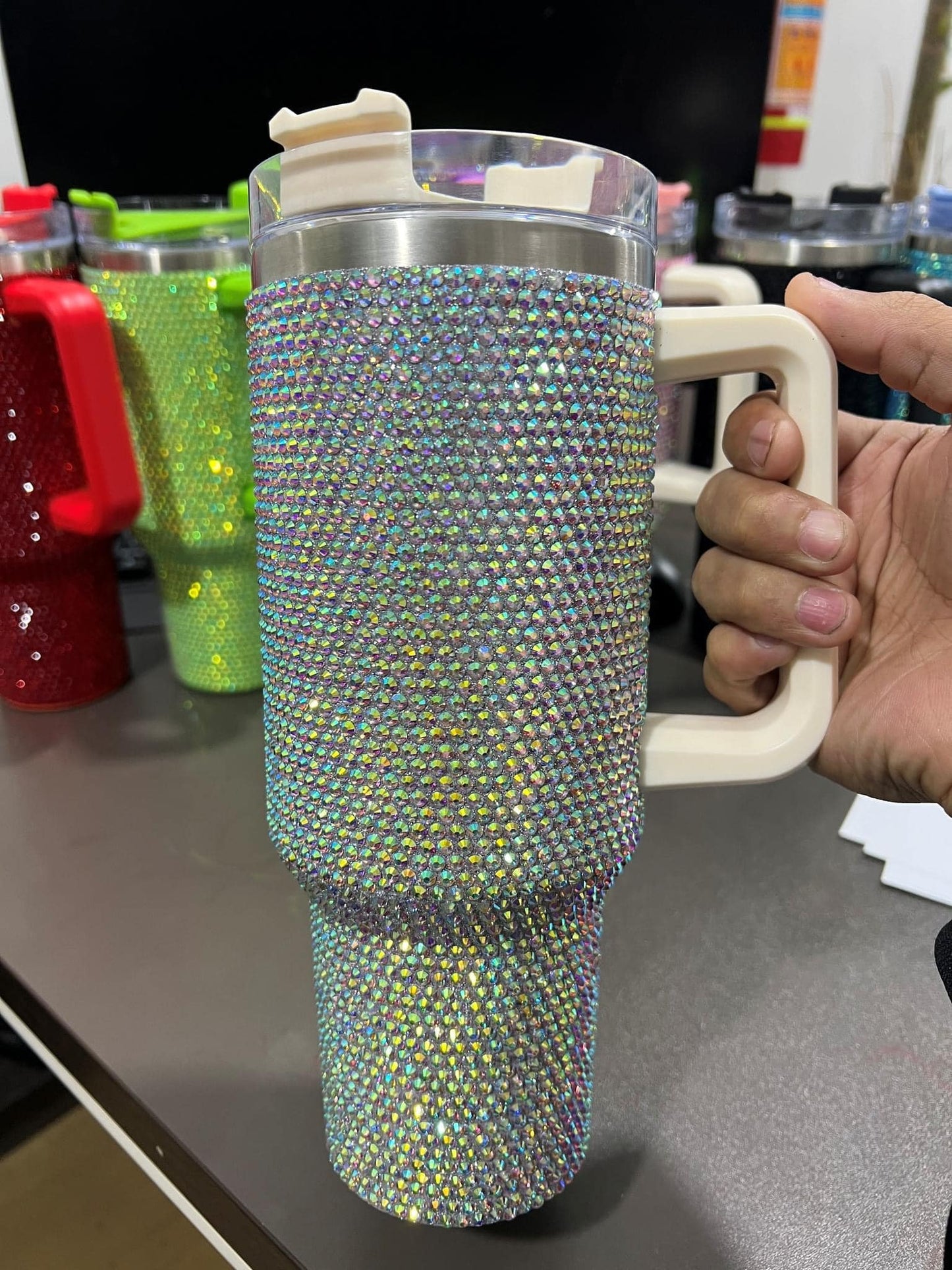 Rhinestone 40oz Tumblers-9 COLORS AVAILABLE