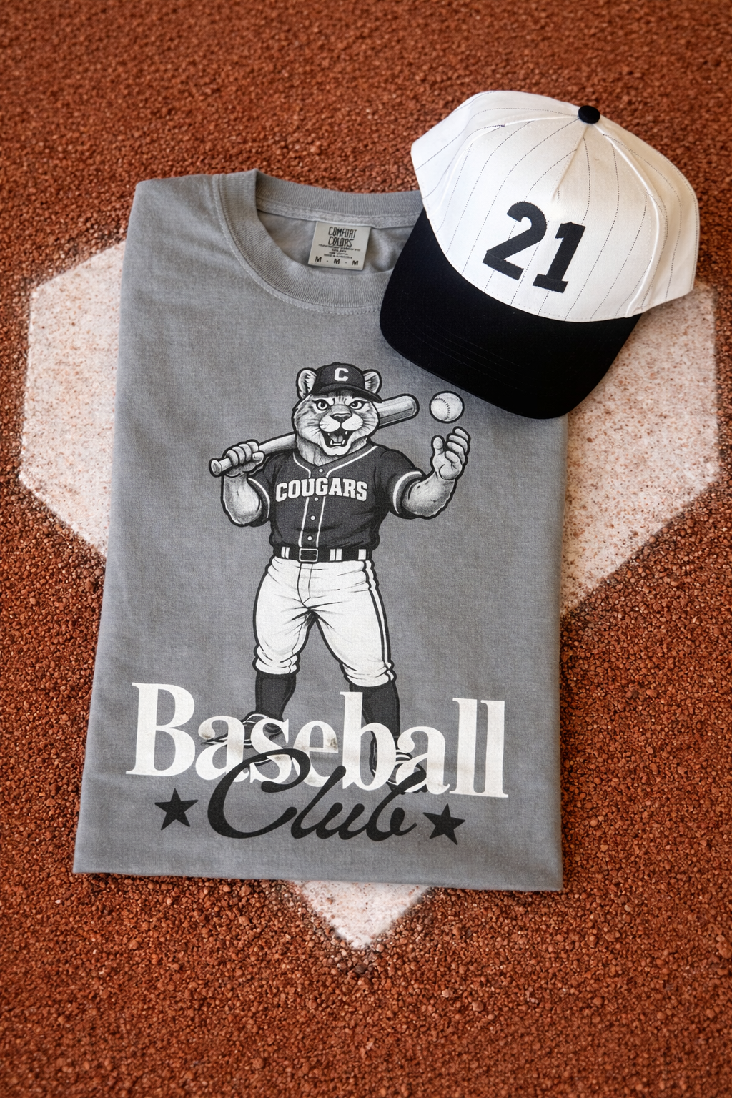 Baseball Club & Softball Club Mascot Tees (60 Mascots Available)