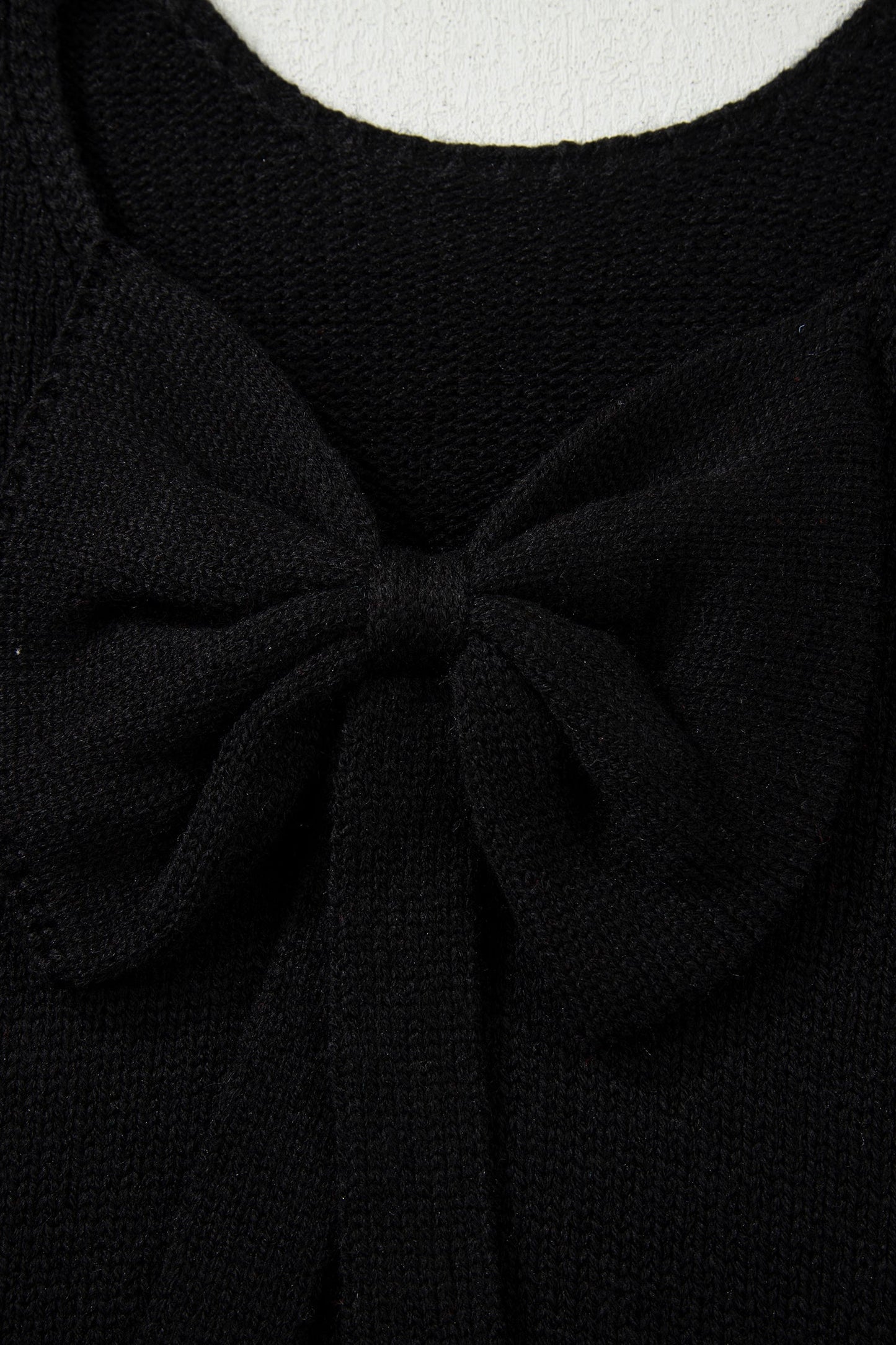 Faye Backless Bubble Sleeve Sweater
