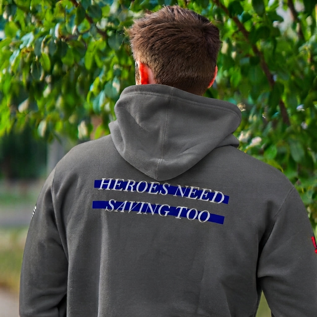 Stigma-Breaking Hoodie - Blue Line