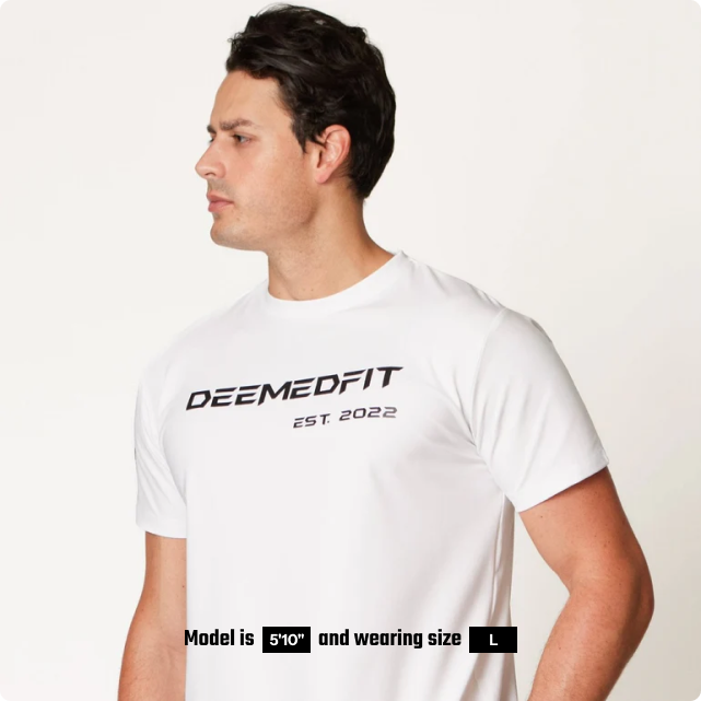 Men’s Gym Tee “Compellence” - White