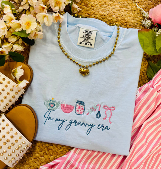 In My Granny Era Embroidered Tee