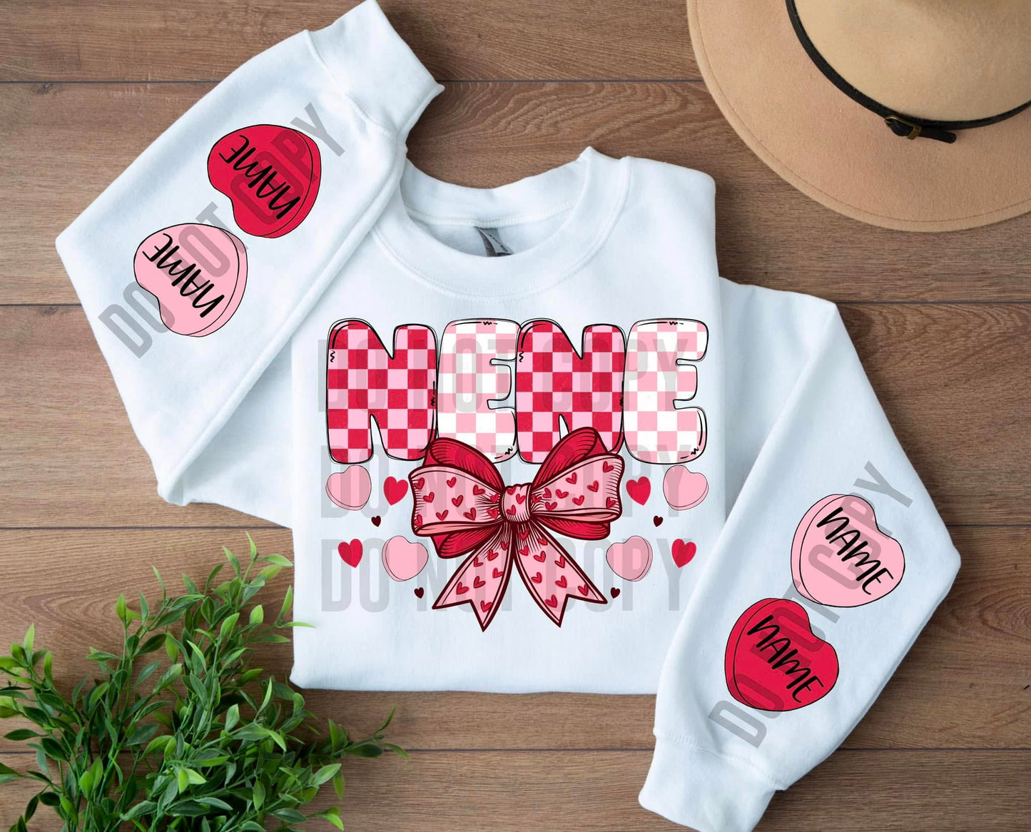 CANDY HEART NAME SWEATSHIRT COLLECTION (MULTIPLE OPTIONS)