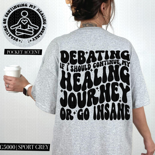 HEALING JOURNEY - POCKET PRINT DOUBLE SIDED TEE