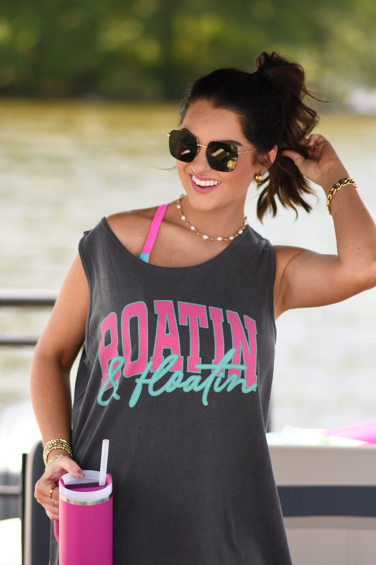 Boatin’ And Floatin’ Tank/Tee