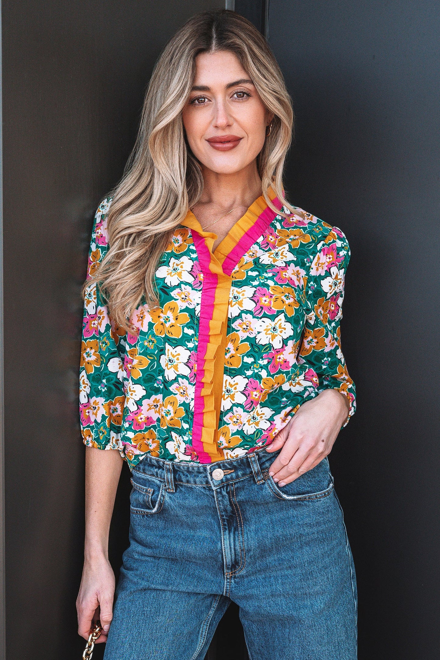 Meadow 3 4 Sleeve Blouse