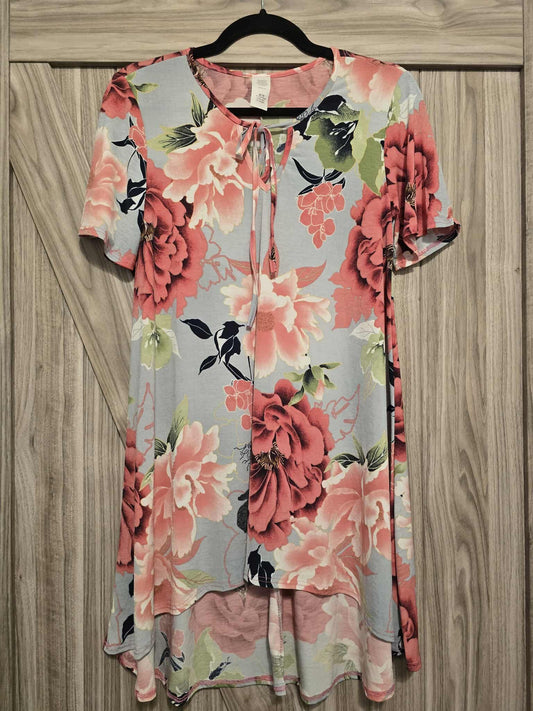 Floral High Low Dress - Small