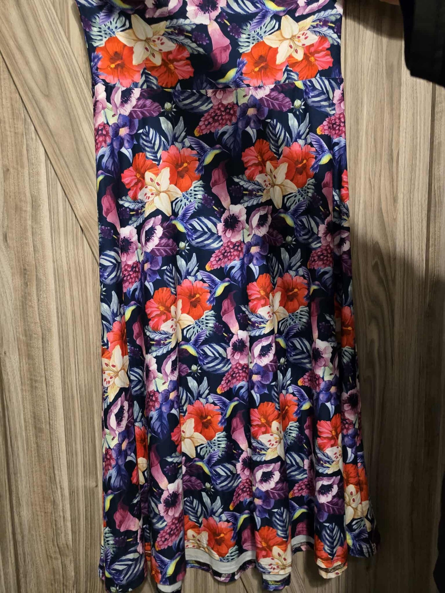 Tropical Floral Maxi Skirt S/M