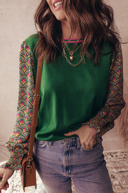 Amari Cuff Puff Sleeve Sweater