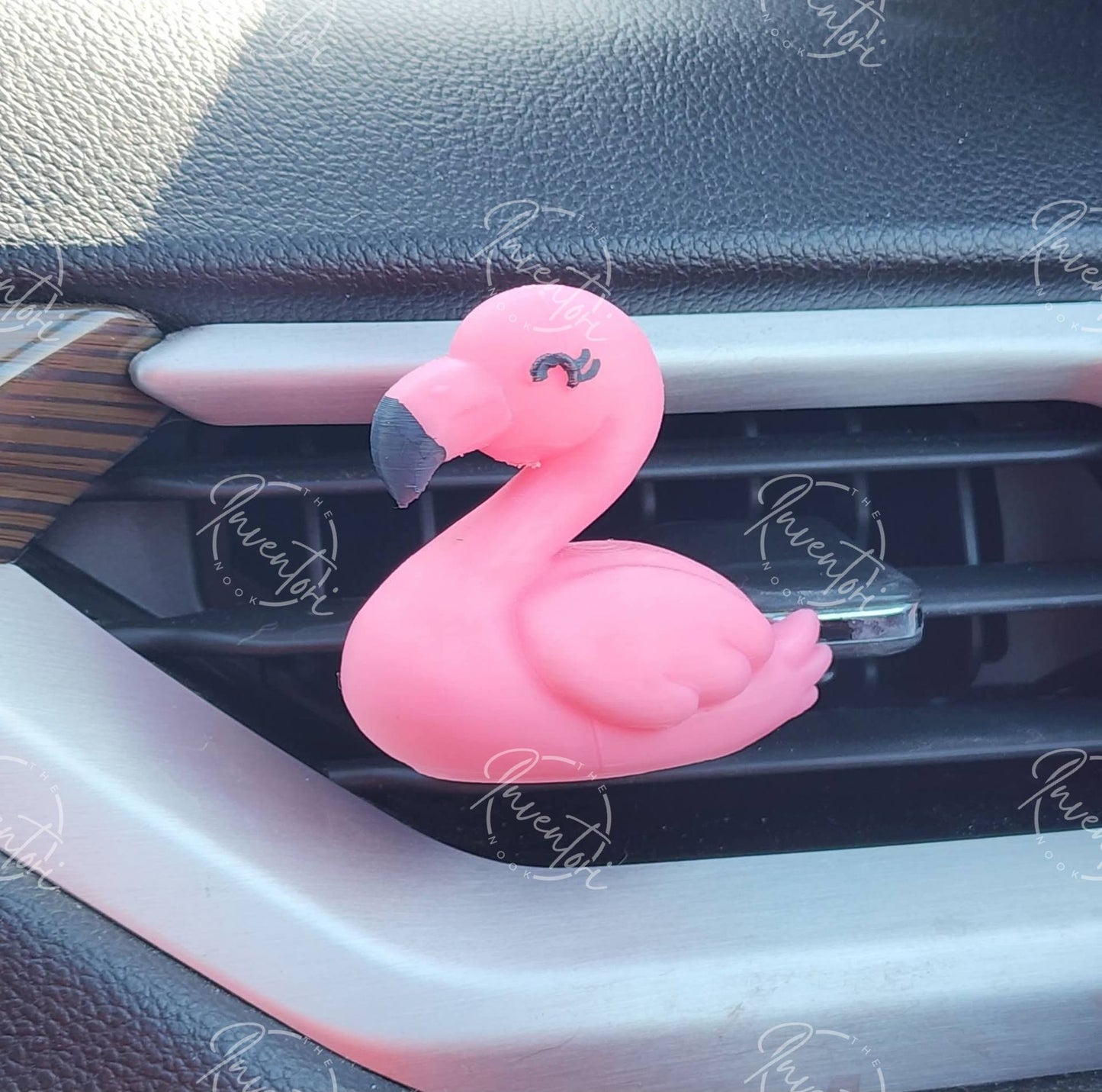 3D Printed Flamingo Scented Vent Clip TAT 14 Bus Days
