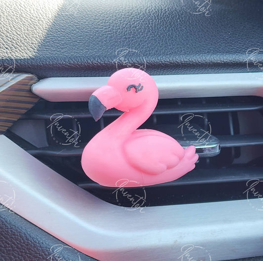 3D Printed Flamingo Scented Vent Clip TAT 14 Bus Days